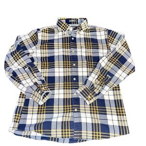 Eddie Bauer Women’s Flannel Shirt Medium Plaid Button Down Classic Fit